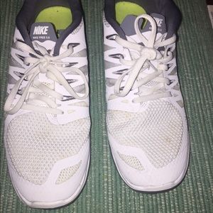 Nike White Women’s Free 5.0 Running Sneakers